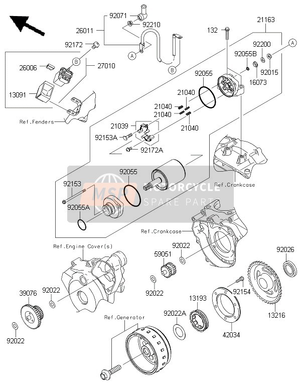 131930007, CLUTCH-ASSY-ONEWAY, Kawasaki, 0