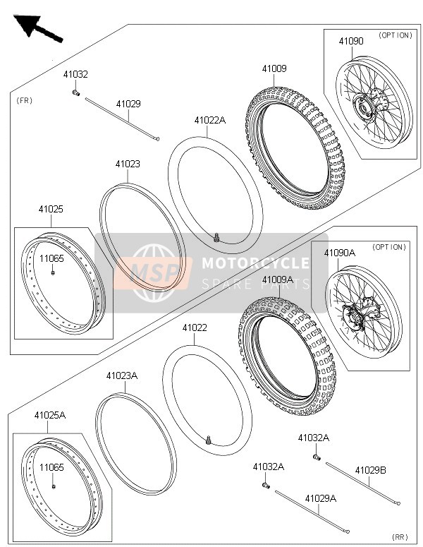 410290047, SPOKE-INNER,Rr,Lh,193.1MMX165D, Kawasaki, 0