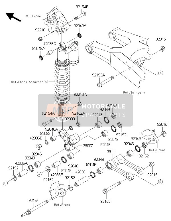 921520425, Collar, Kawasaki, 0