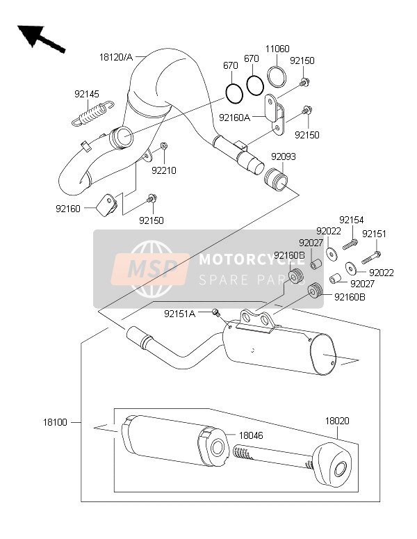 181000025, BODY-ASSY-MUFFLER, Kawasaki, 0