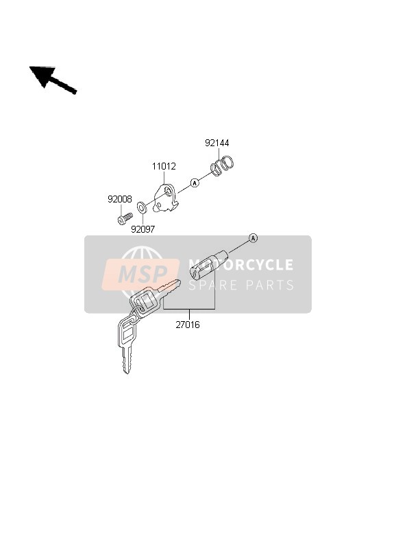 Kawasaki KLX300R 2003 ZÜNDSCHALTER für ein 2003 Kawasaki KLX300R