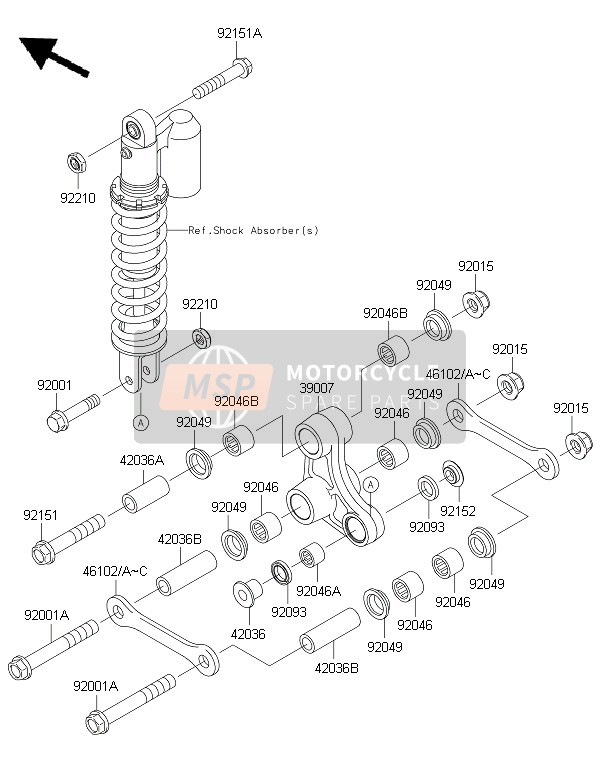 921511766, Bolt, Flanged, 12X67, Kawasaki, 0