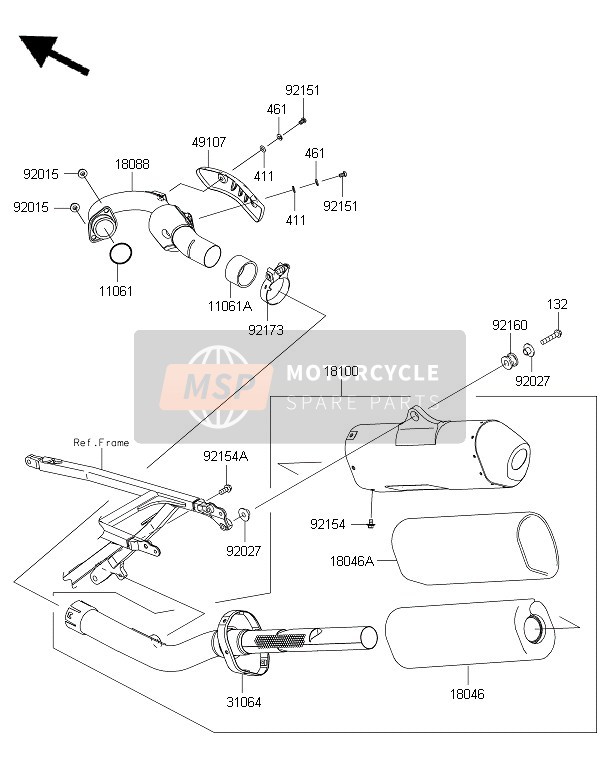 921540396, Bolt,Flanged,6X10, Kawasaki, 0