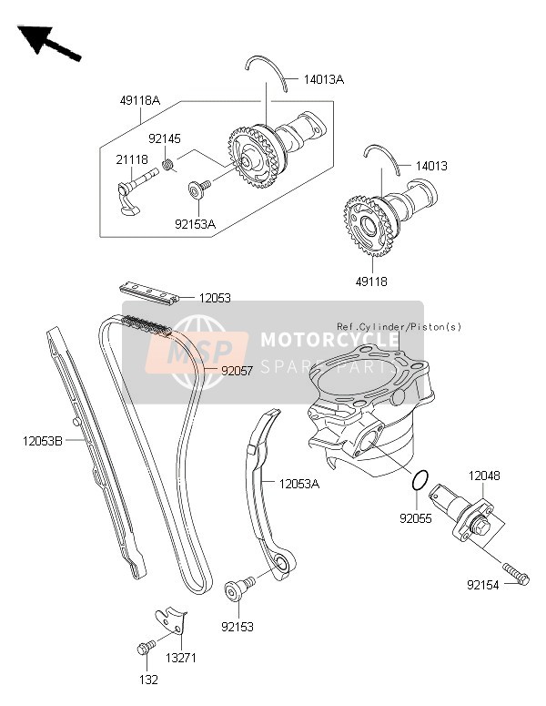 120480056, TENSIONER-ASSY, Kawasaki, 0