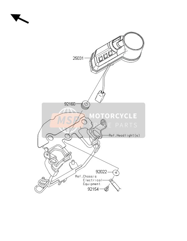 Kawasaki D-TRACKER 150 2016 MESSGERÄT(E) für ein 2016 Kawasaki D-TRACKER 150