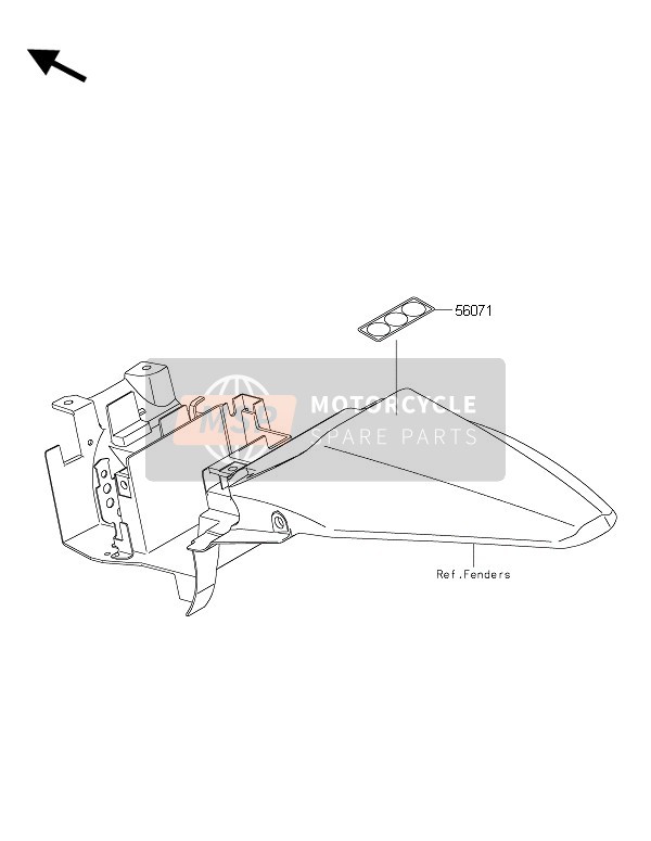 Kawasaki KLX110 2016 Labels for a 2016 Kawasaki KLX110