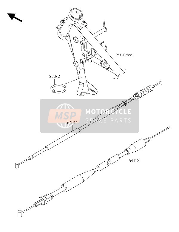 Kawasaki KX65 2016 KABEL für ein 2016 Kawasaki KX65