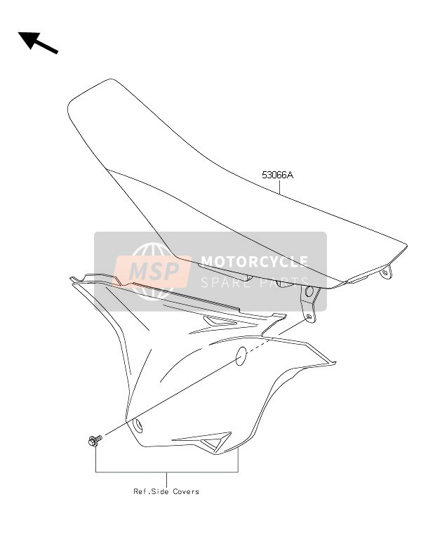 Kawasaki KX85-LW 2016 Posto A Sedere per un 2016 Kawasaki KX85-LW