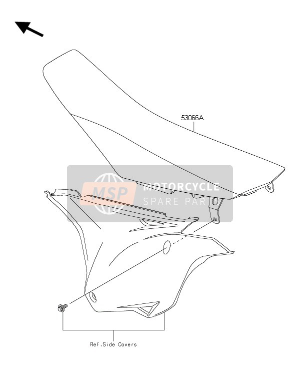 Kawasaki KX85-SW 2016 SITZ für ein 2016 Kawasaki KX85-SW