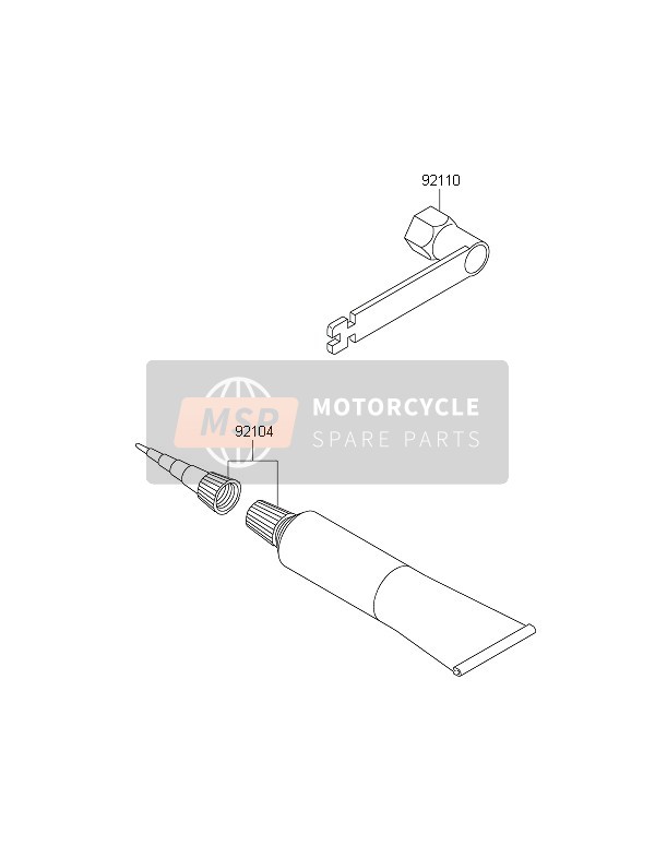 Kawasaki KX85-SW 2016 WERKZEUG DES BESITZERS für ein 2016 Kawasaki KX85-SW