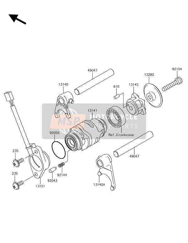 Gear Change Drum & Shift Fork(S)