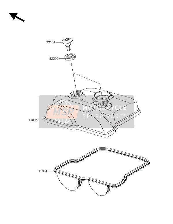 110611196, Gasket, Head Cover, Kawasaki, 0