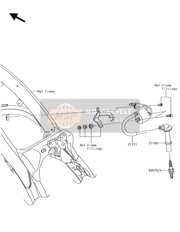 CPR9EB9, Ngk SPARK-PLUG CPR9EB-9 Kawasa, Kawasaki, 1