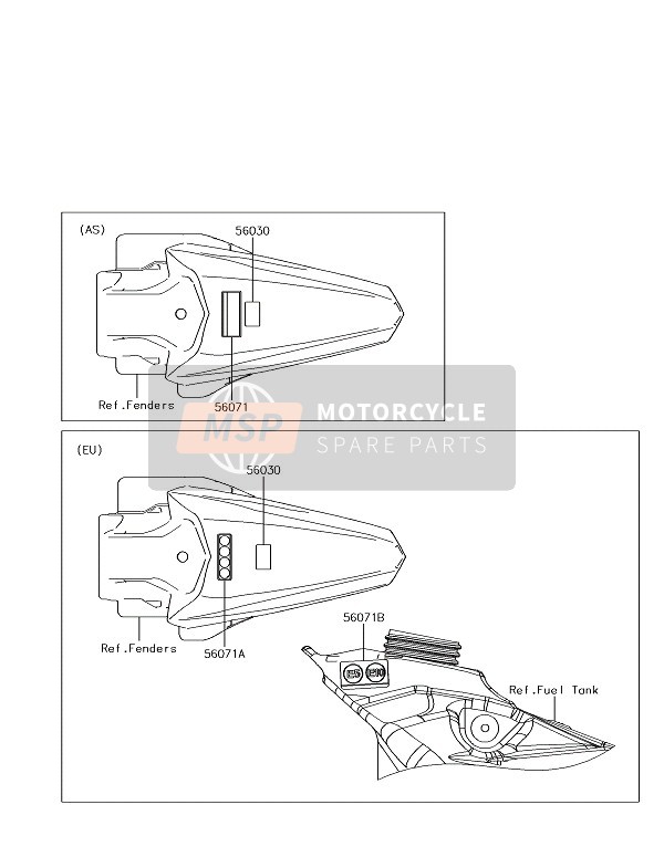 Kawasaki KX85 2018 Etiquetas para un 2018 Kawasaki KX85