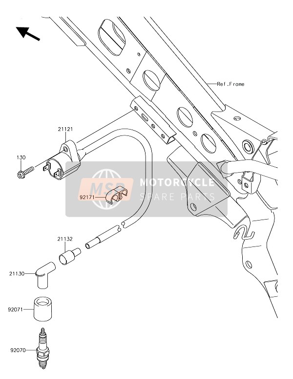 Kawasaki KLX110 2019 Ontbrandingssysteem voor een 2019 Kawasaki KLX110