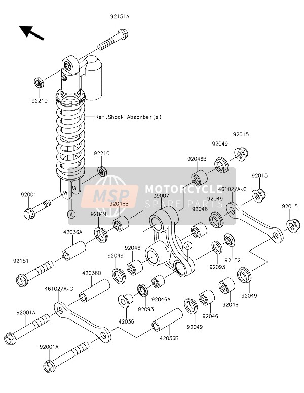 Kawasaki KX65 2019 Suspension for a 2019 Kawasaki KX65