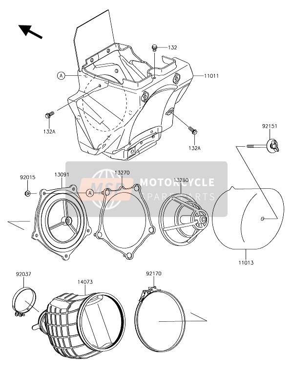 Kawasaki KX85-SW 2019 Luftfilter für ein 2019 Kawasaki KX85-SW