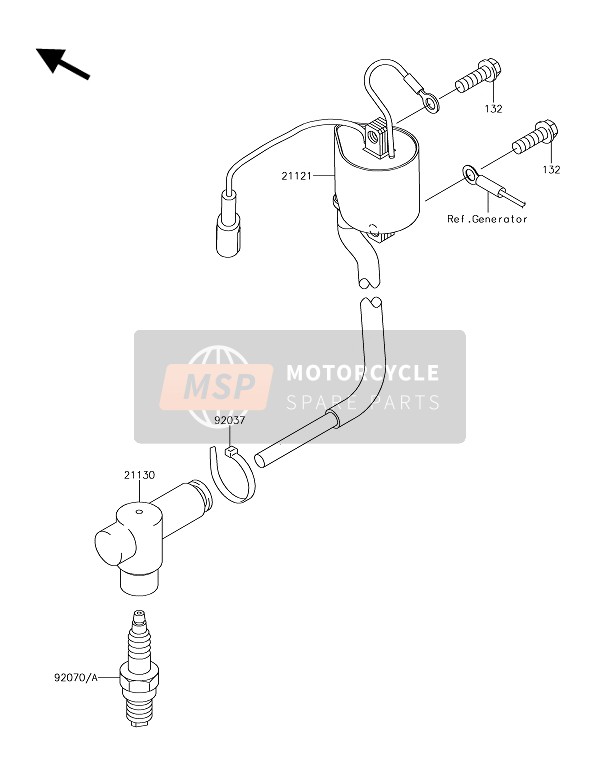 Kawasaki KX85-II (LW) 2019 ZÜNDANLAGE für ein 2019 Kawasaki KX85-II (LW)