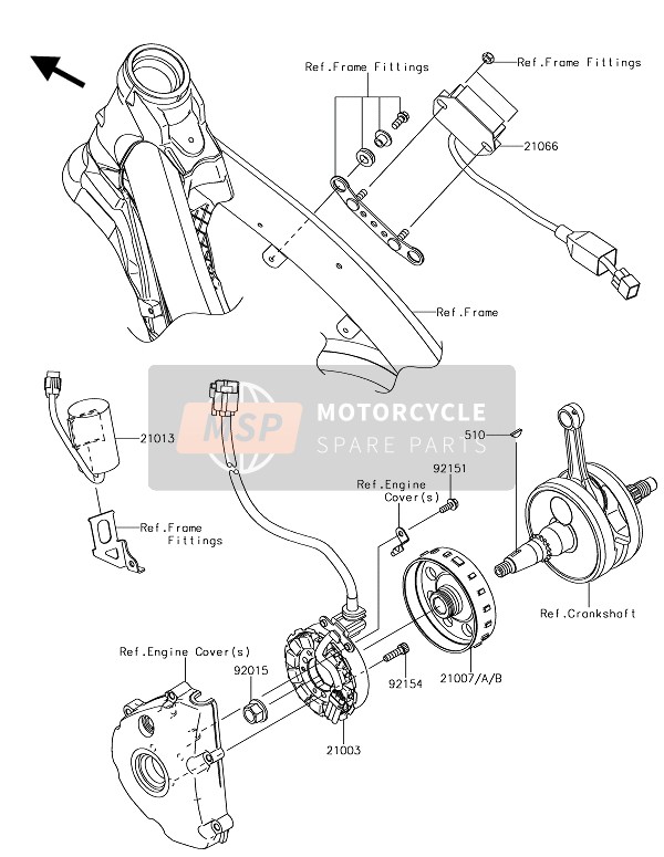 Kawasaki KX250 2019 Générateur pour un 2019 Kawasaki KX250