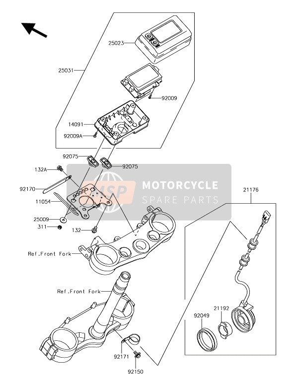 Kawasaki KLX450R  2020 MESSGERÄT(E) für ein 2020 Kawasaki KLX450R 