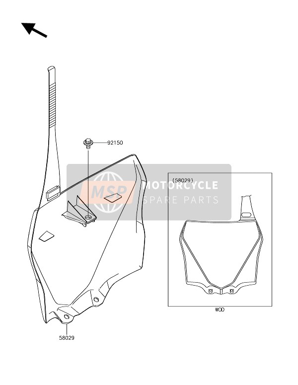 Kawasaki KX85-SW 2020 Accessoire pour un 2020 Kawasaki KX85-SW