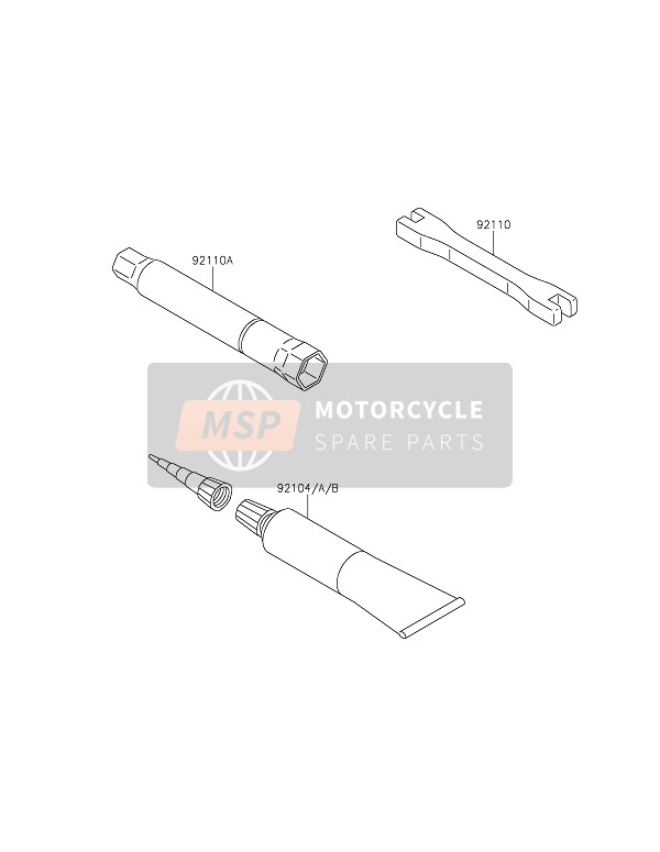 Kawasaki KX250 2020 Owners Tools for a 2020 Kawasaki KX250