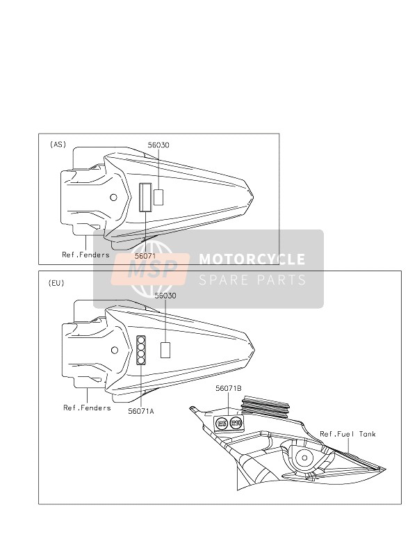 Kawasaki KX85-SW 2021 Etiquetas para un 2021 Kawasaki KX85-SW