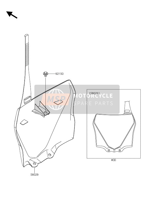 Kawasaki KX85-SW 2021 ACCESSORY for a 2021 Kawasaki KX85-SW