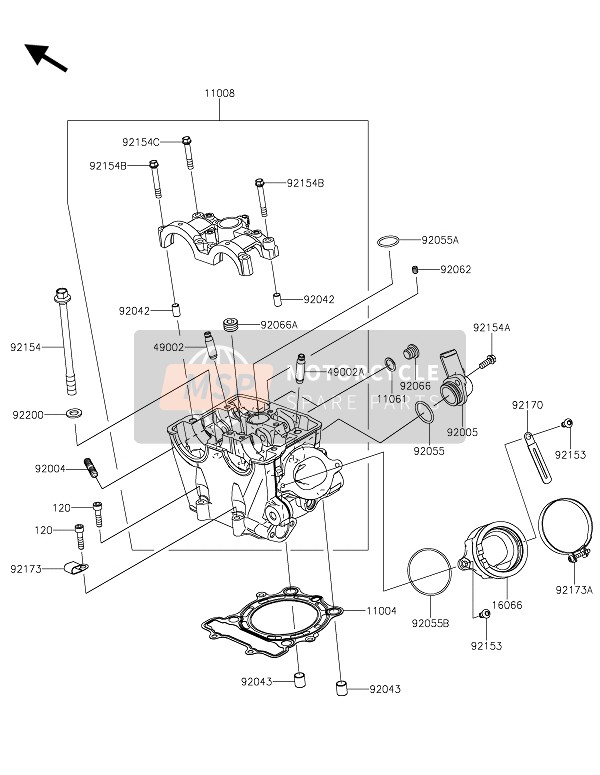 110040798, GASKET-HEAD, Kawasaki, 0