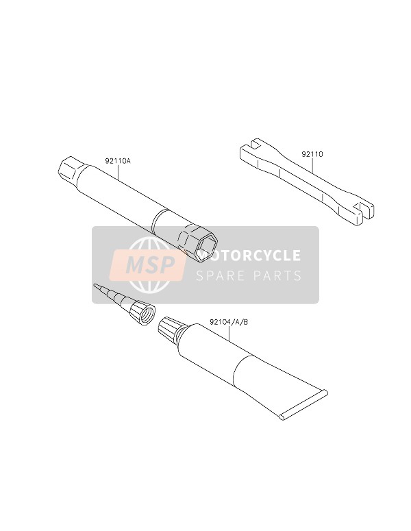 Kawasaki KX250XC 2021 Herramientas para propietarios para un 2021 Kawasaki KX250XC