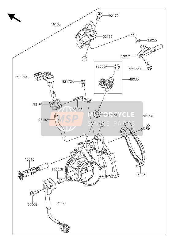 Kawasaki KX450 2021 Acceleratore per un 2021 Kawasaki KX450