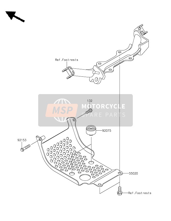 Kawasaki KLX110R 2022 Guardia(S) per un 2022 Kawasaki KLX110R