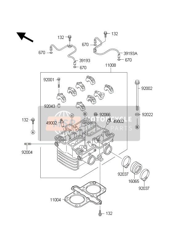 110081259, HEAD-COMP-CYLINDER, Kawasaki, 0