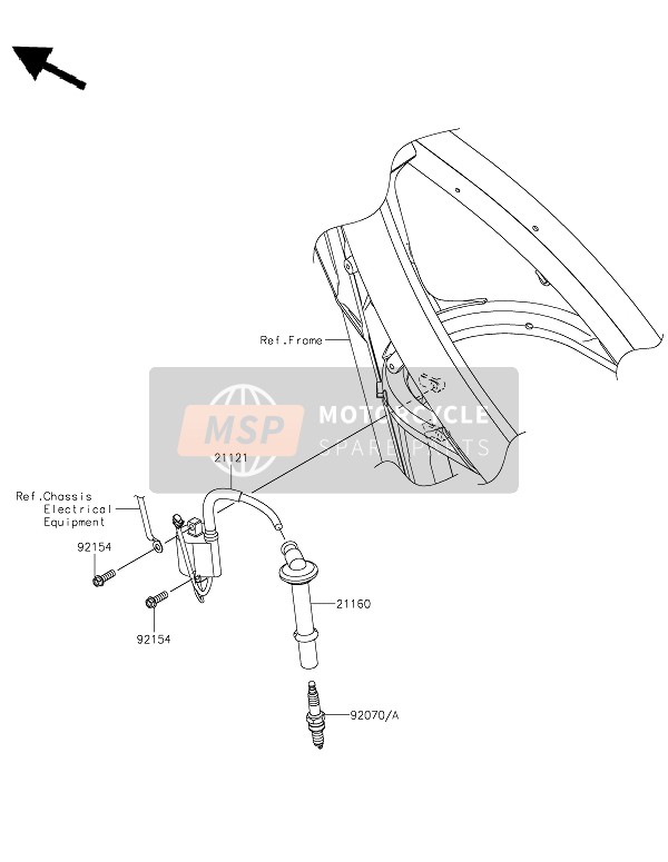 Kawasaki KX450 2022 Sistema de encendido para un 2022 Kawasaki KX450