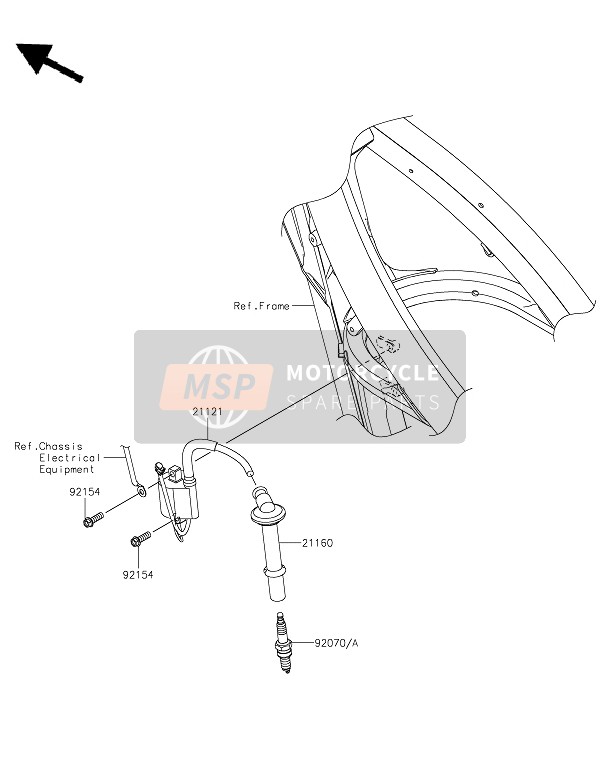 Kawasaki KX450X 2022 ZÜNDANLAGE für ein 2022 Kawasaki KX450X