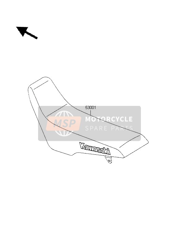 Kawasaki KLX250R 1995 Asiento para un 1995 Kawasaki KLX250R