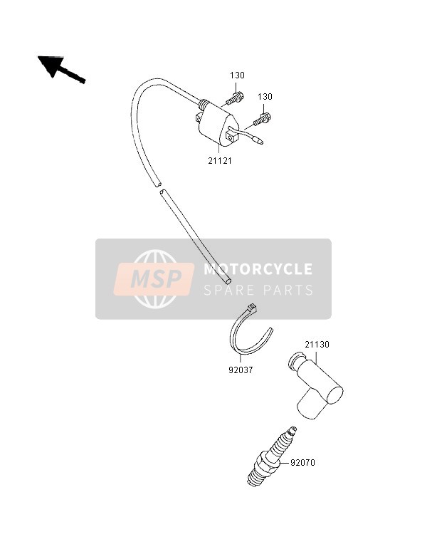 Kawasaki KX60 1996 Ignition System for a 1996 Kawasaki KX60