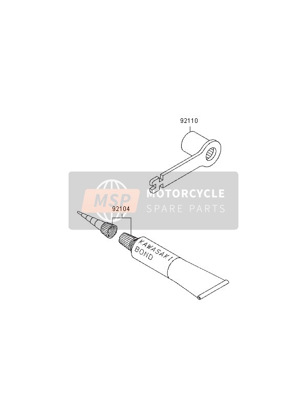 Kawasaki KX250 1996 Outils des propriétaires pour un 1996 Kawasaki KX250