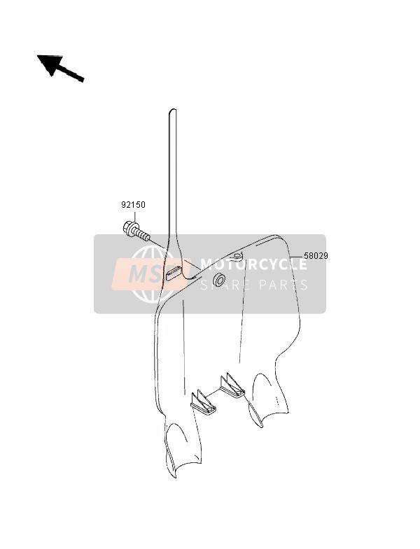 Kawasaki KX250 1996 Accesorio para un 1996 Kawasaki KX250