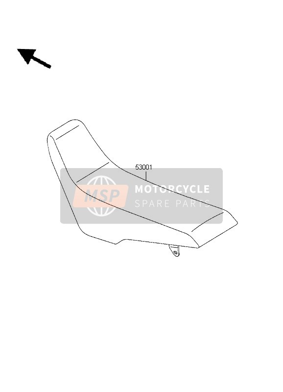 Kawasaki D-TRACKER 1999 Asiento para un 1999 Kawasaki D-TRACKER