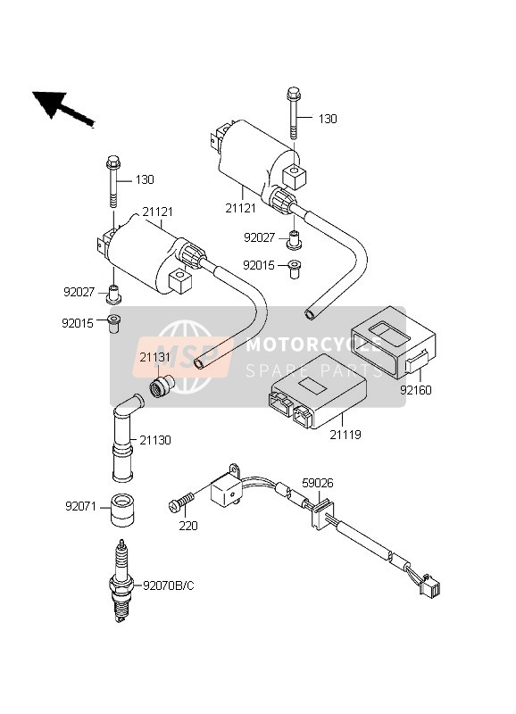 Kawasaki KLE500 1999 Ignition System for a 1999 Kawasaki KLE500