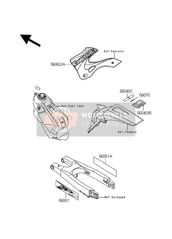 560621604, Pattern,Shroud,Rh, Kawasaki, 0