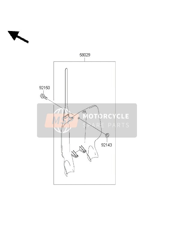 Kawasaki KX500 1999 Accessoire pour un 1999 Kawasaki KX500