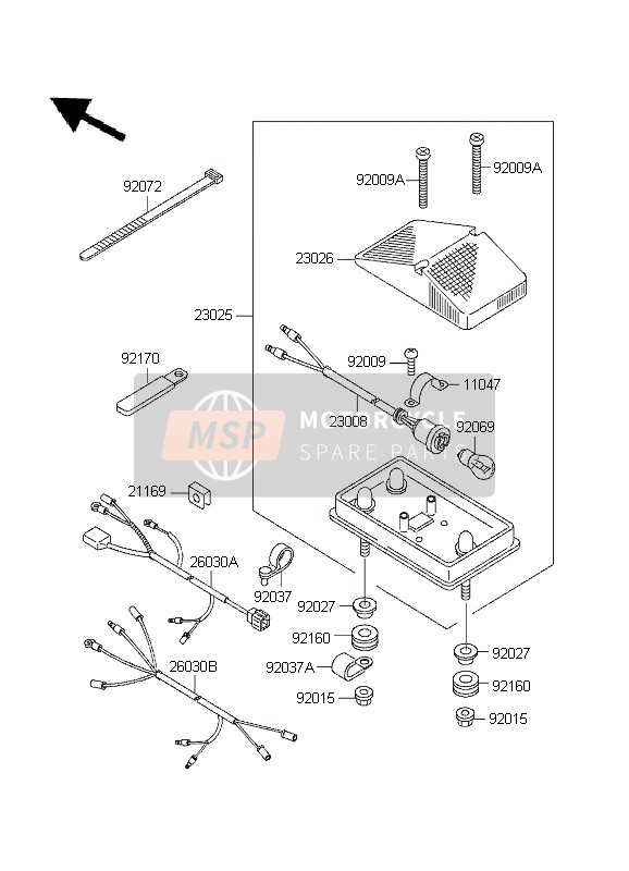 260301294, Harness,Radiator Fan, Kawasaki, 1