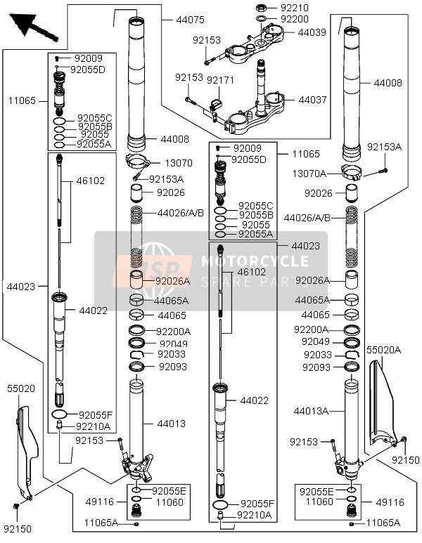 922100196, Nut, Kawasaki, 1