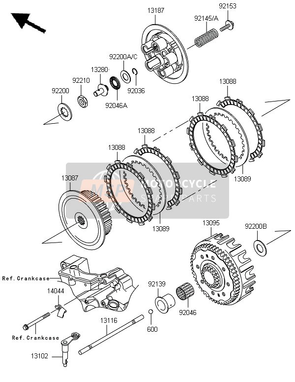 921450351, Spring,K=10.7N/MM, Kawasaki, 1