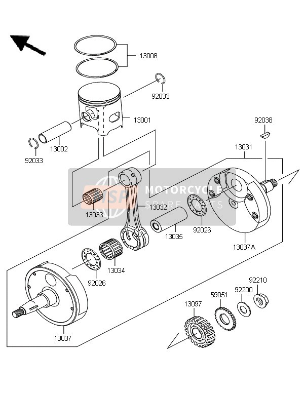 920331336, RING-SNAP,Piston Pin, Kawasaki, 1