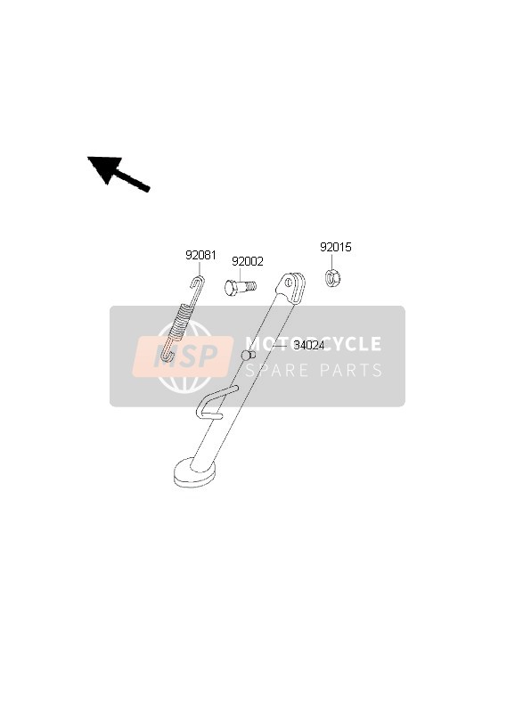 Kawasaki KLE500 2001 Supporter pour un 2001 Kawasaki KLE500