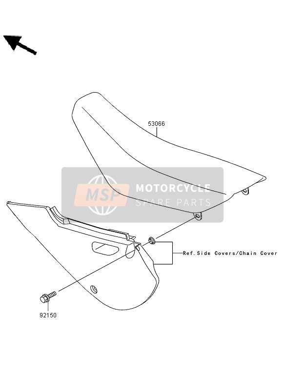 Kawasaki KLX110 2005 Asiento para un 2005 Kawasaki KLX110