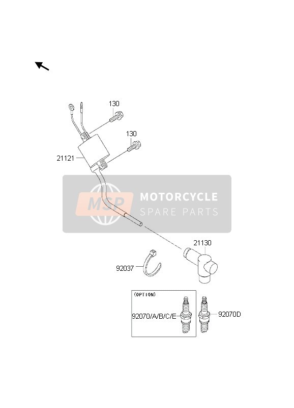 BR8EIX, Ngk SPARK-PLUG BR8EIX Kawasaki, Kawasaki, 1